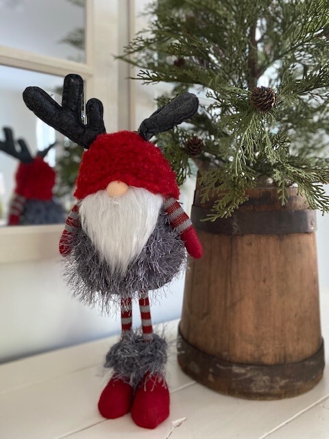 Standing Deer Gnome-Red