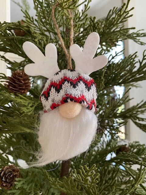 Deer/Moose Gnome Ornament