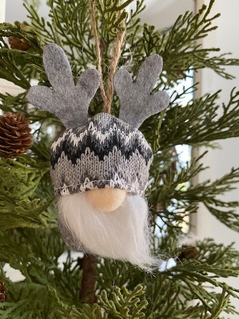 Deer/Moose Gnome Ornament