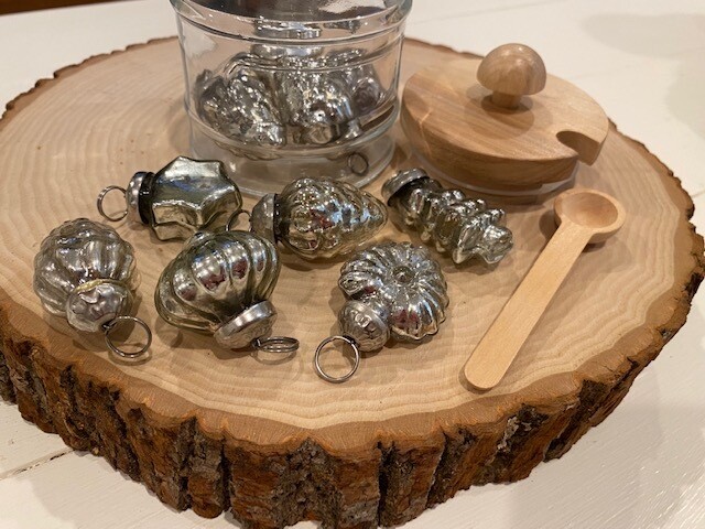 Mini Silver Glass Ball