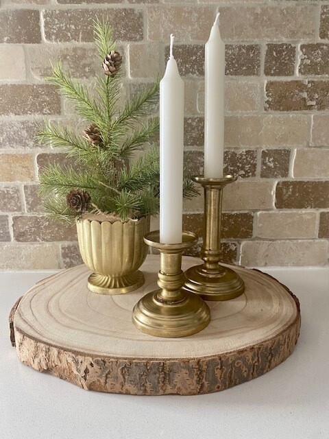 Gold Taper Holders Set