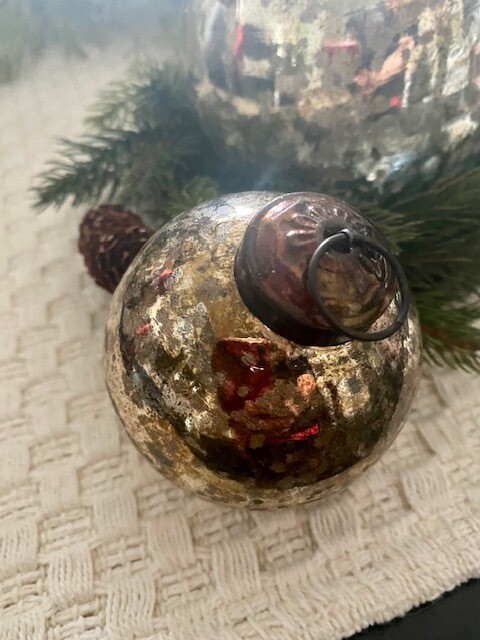Silvery Bronze Ornament 3&quot;