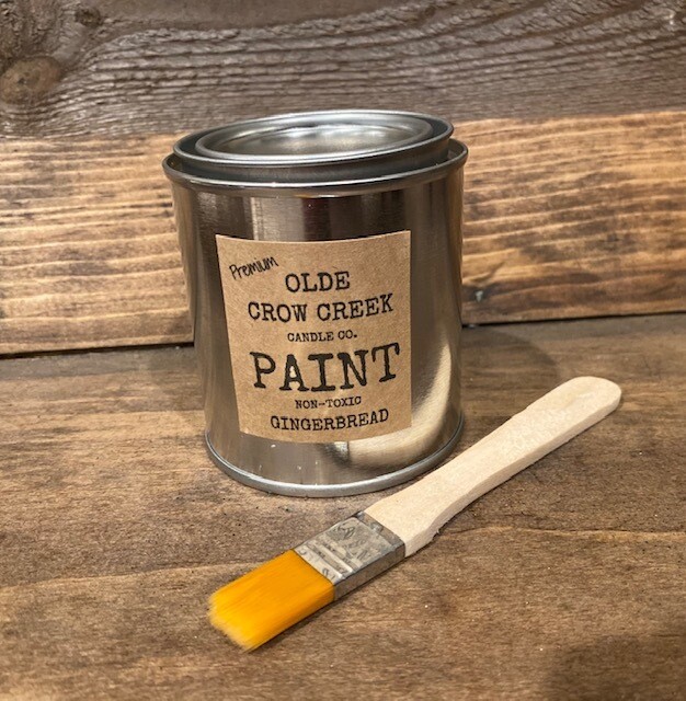 Gingerbread Paint Can Candle