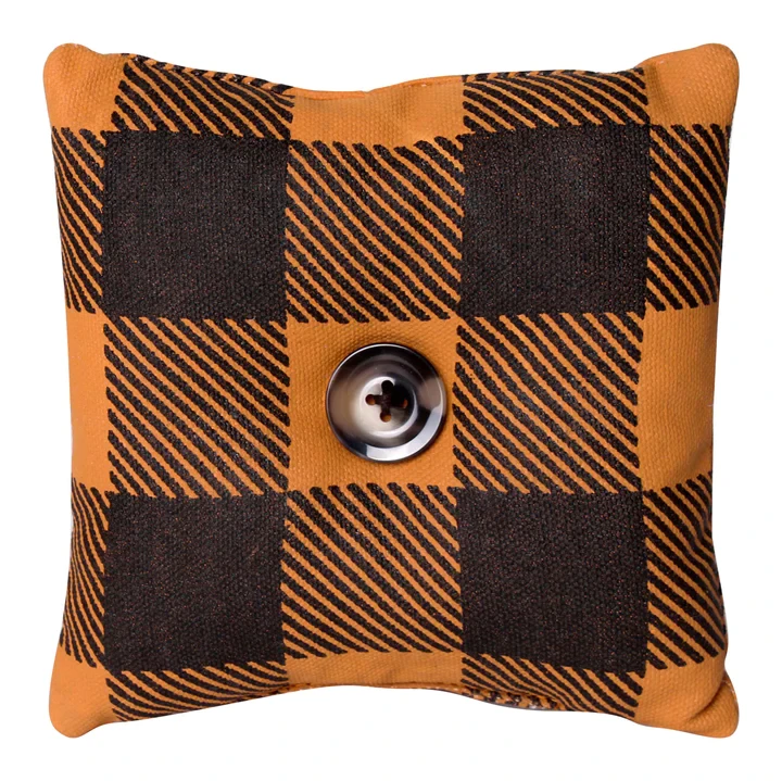Orange &amp; Black Mini Pillow