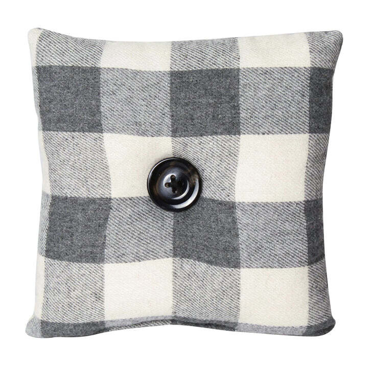 Gray &amp; White Mini Pillow