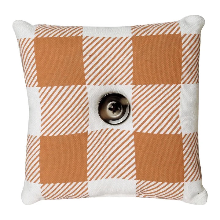 Orange &amp; White Mini Pillow