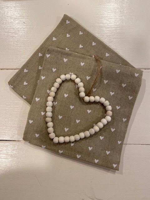 Ornament: Beaded Heart