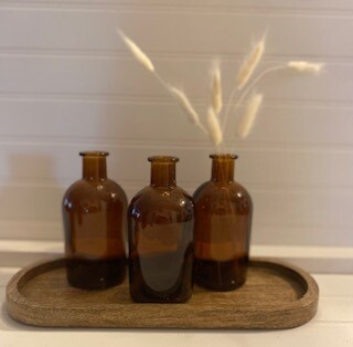 Amber Vase Small