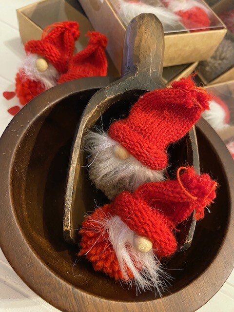 Mini Santa Gnome Ornaments