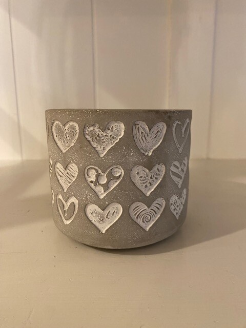 Pot/Planter: Scribble-y Heart-Large