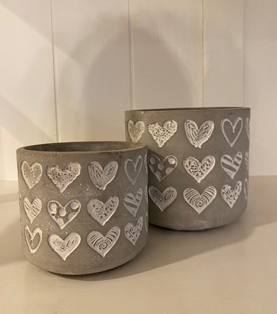 Pot/Planter: Scribble-y Heart-Small