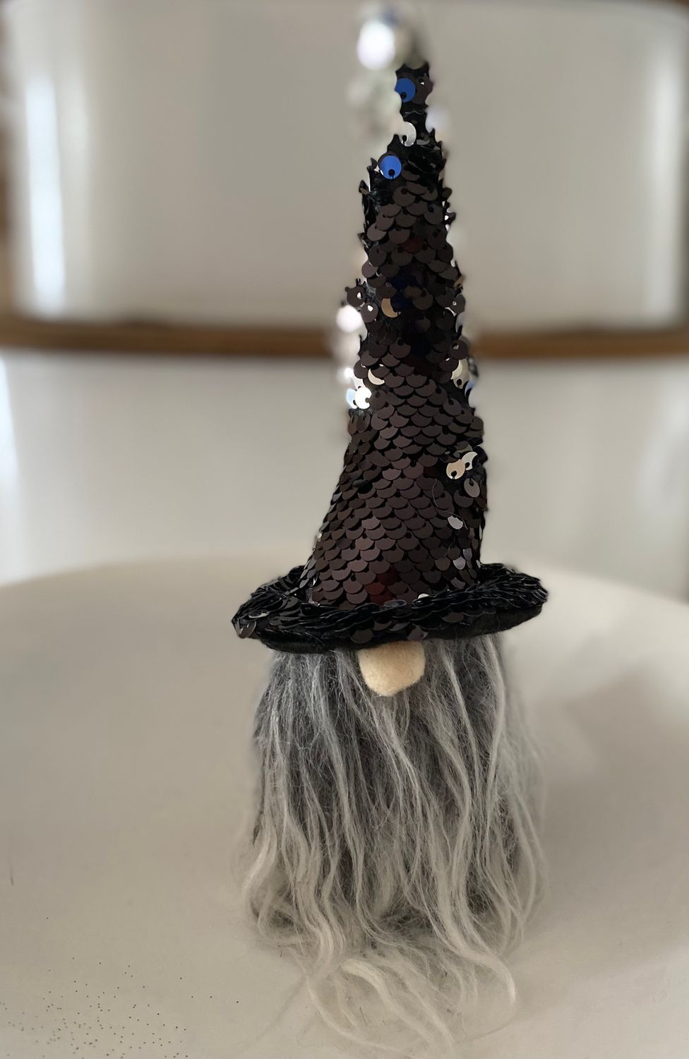 Sequin Witch Gnome