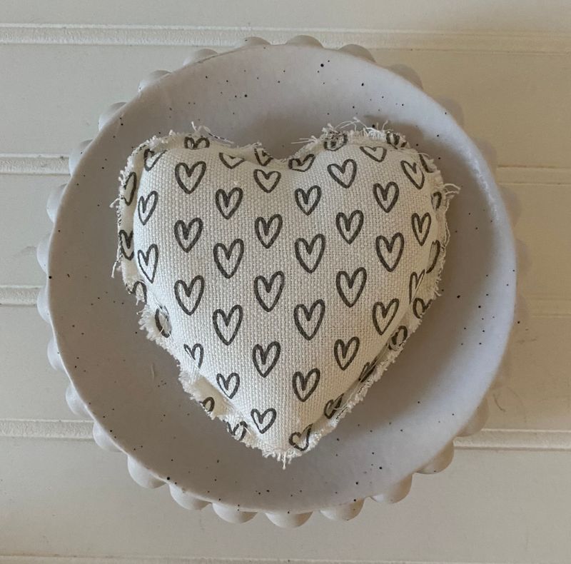 Mini Heart Pillow: Be Mine -reversible