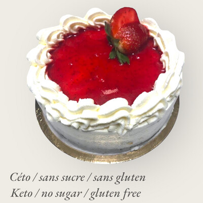 Gateau Fromage Coulis Fraise 8p
