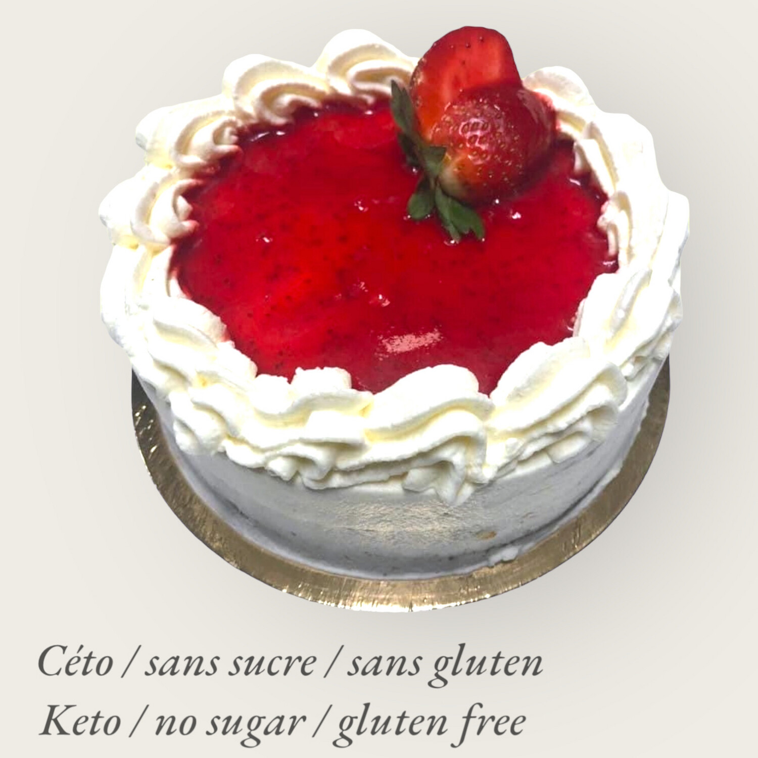 Gateau Fromage Coulis Fraise 8p