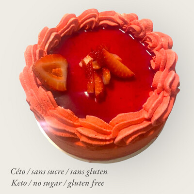 Gateau Mousse Fraise 8p