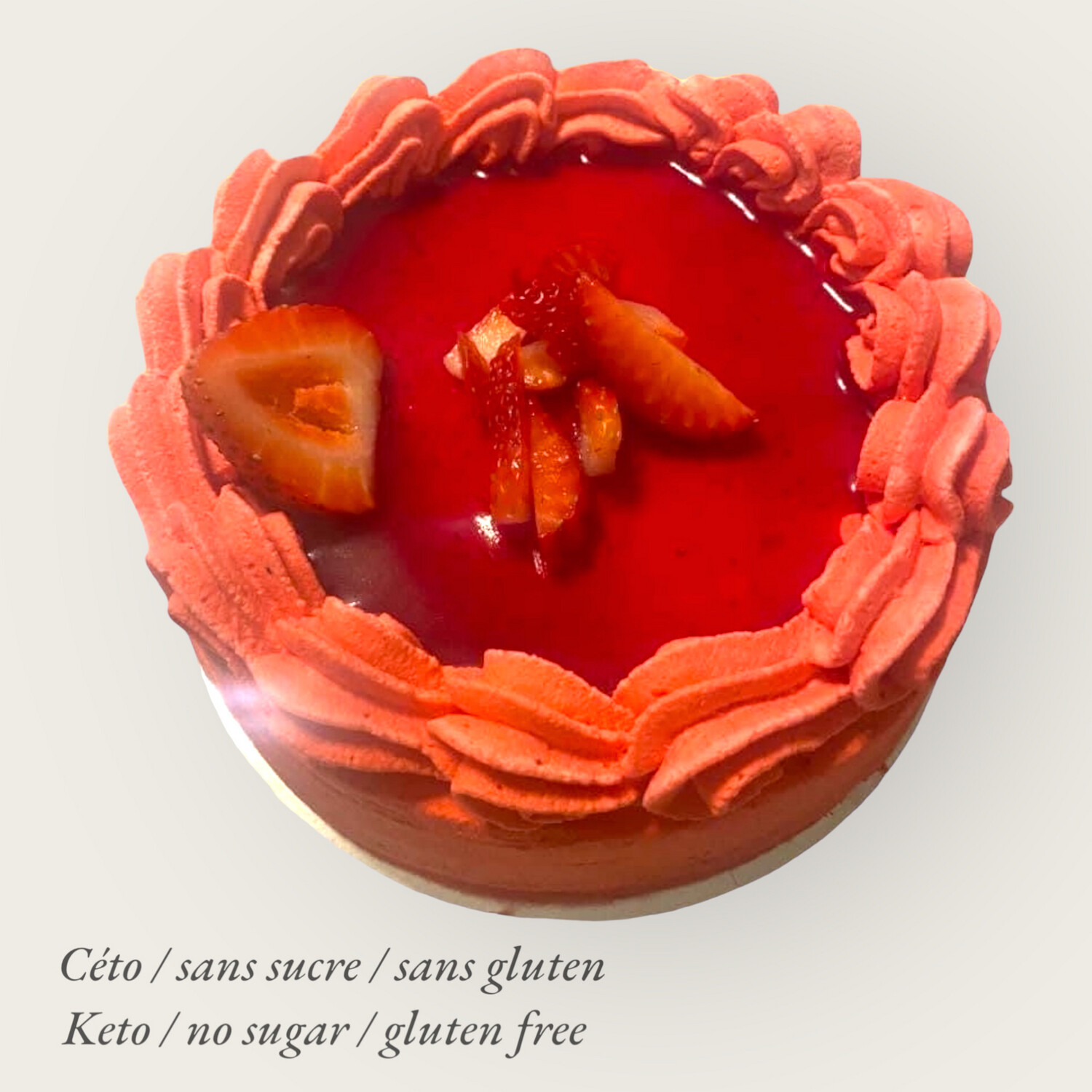 Gateau Mousse Fraise 8p