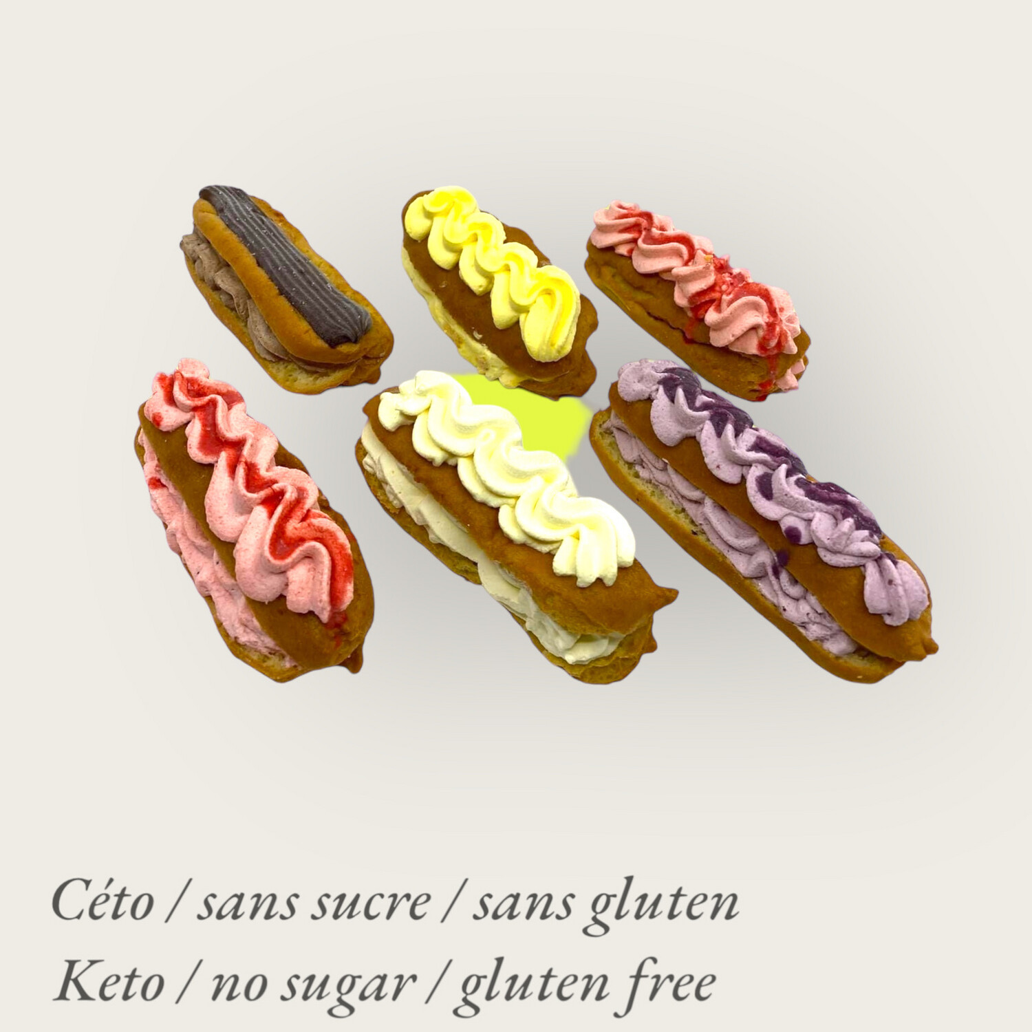 Éclair Mini Mélanges Boite de 6