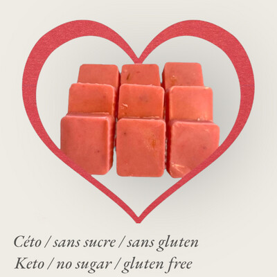 Carées Fraise *6