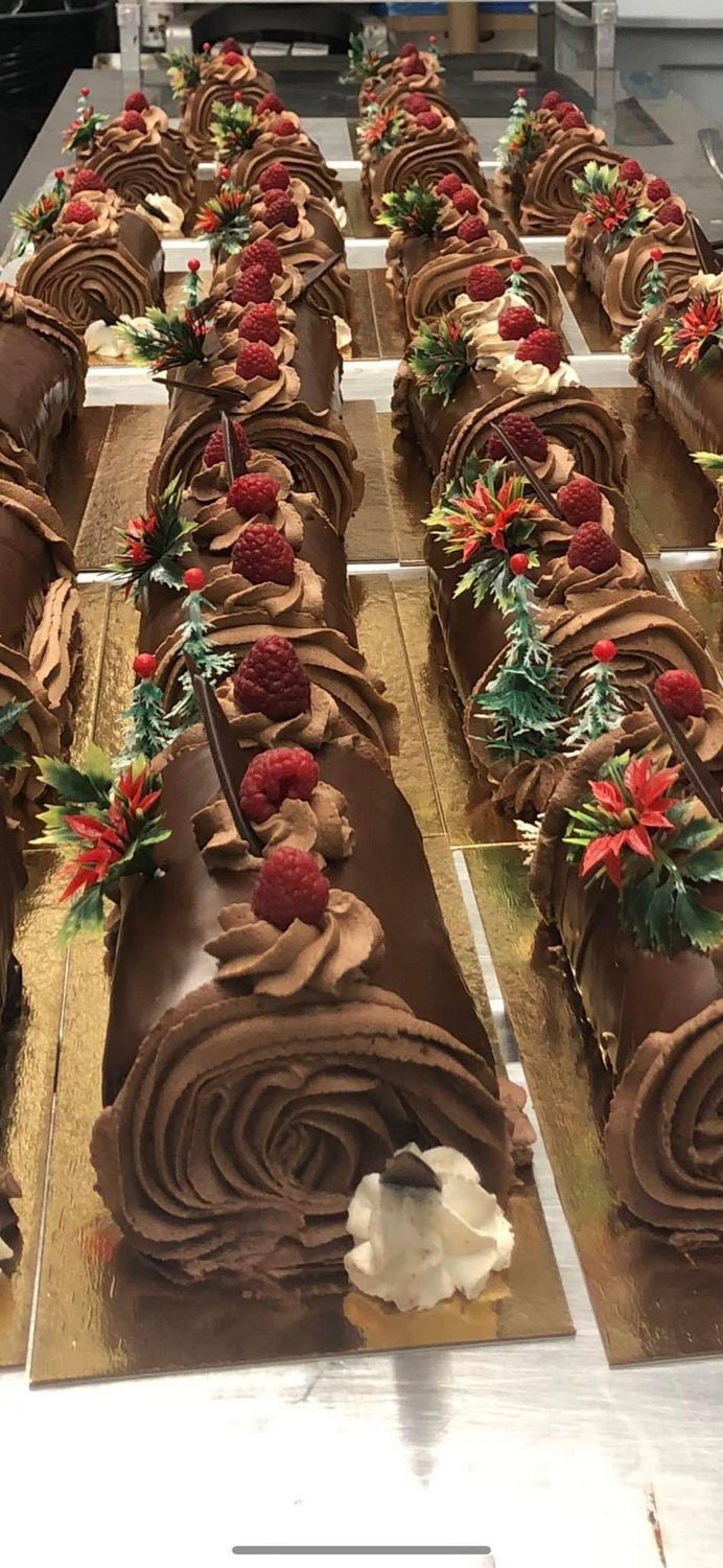 Bûche Choco Framboise (Traditionnel)