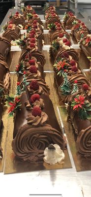 Bûche Choco Framboise (Traditionnel)