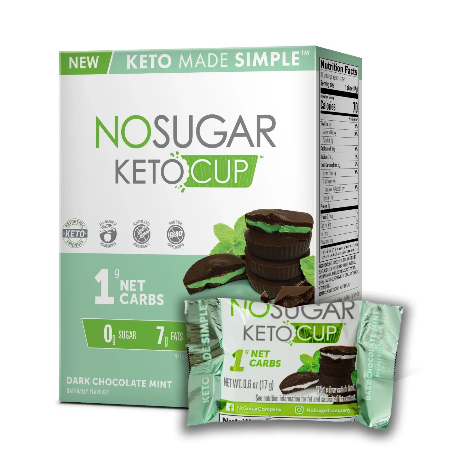 No Sugar Company Keto Bomb Menth Et Choco