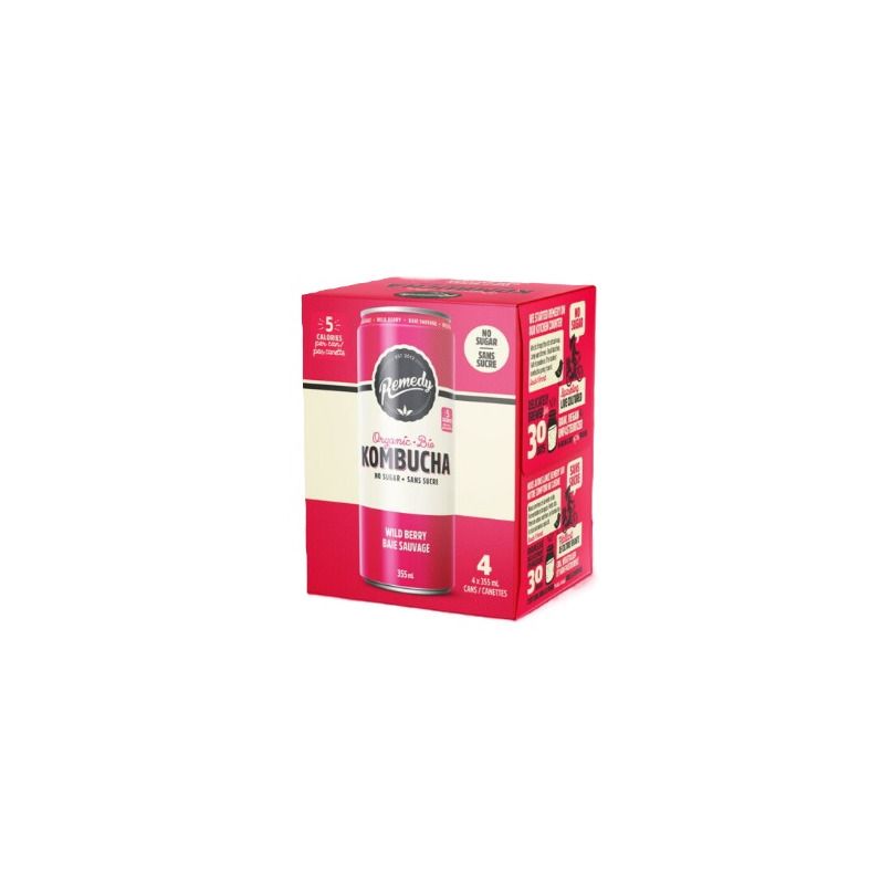Remedy Kombusha Baie Sauvage Boite De 4