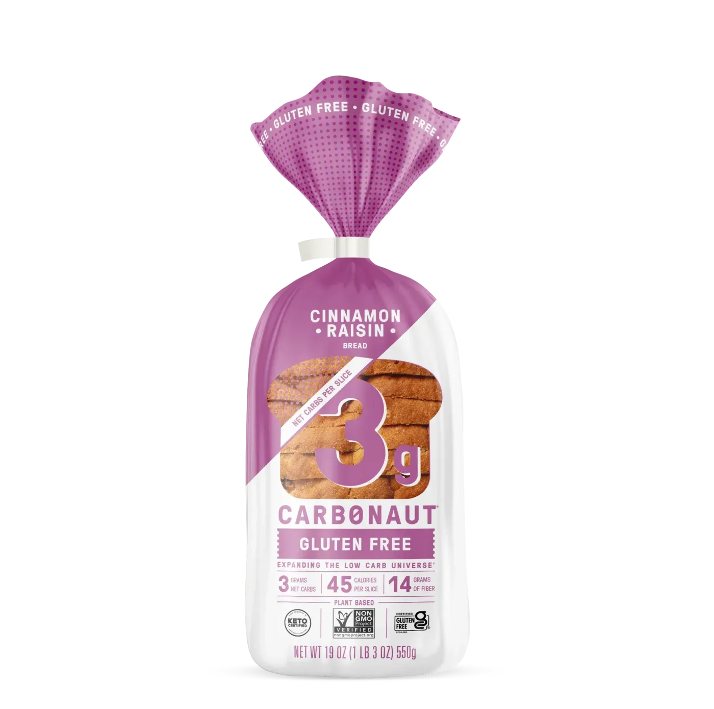 Carbonaut GF Cinnamon Raisen Bread