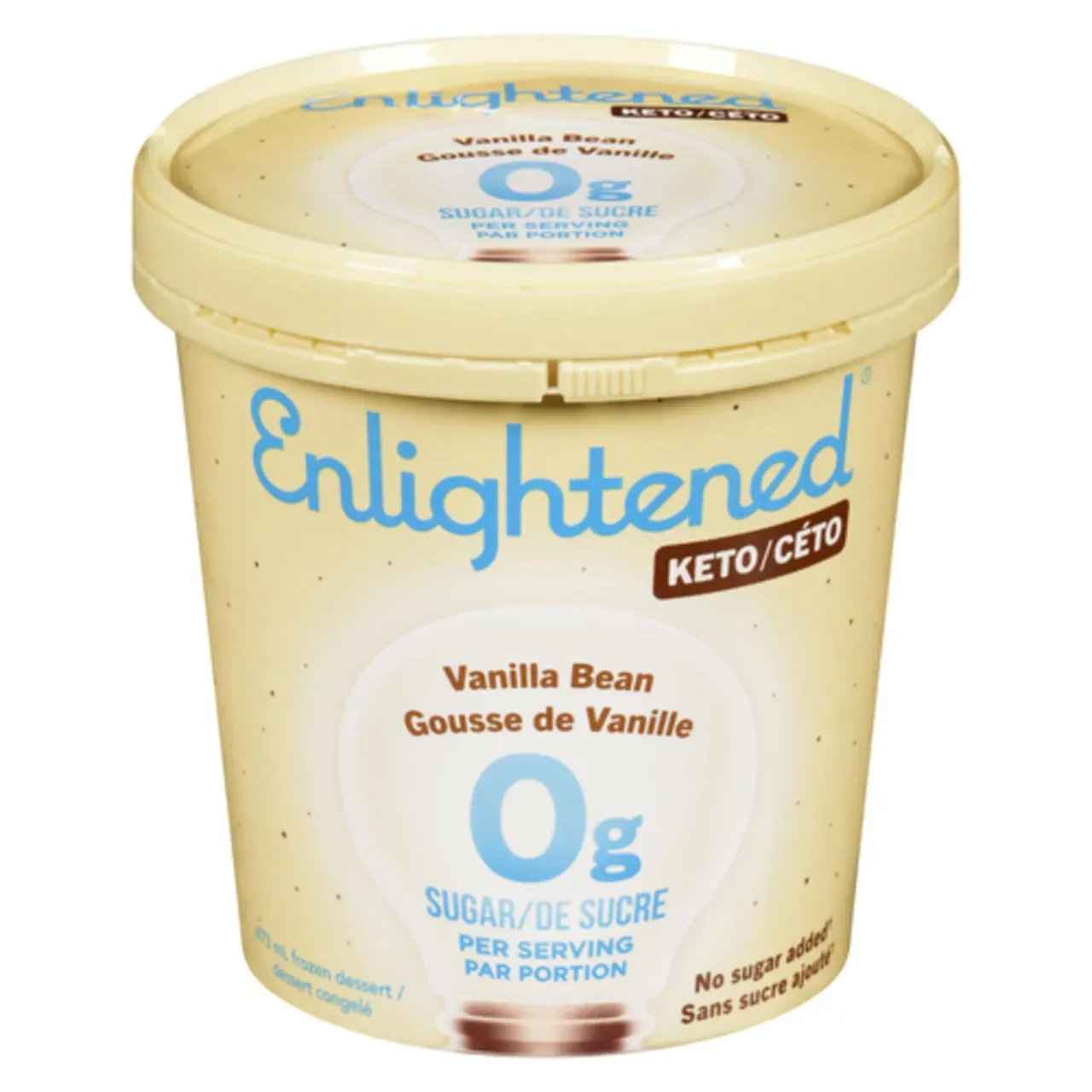 Enlightened Keto Vanilla Bean Ice Cream 