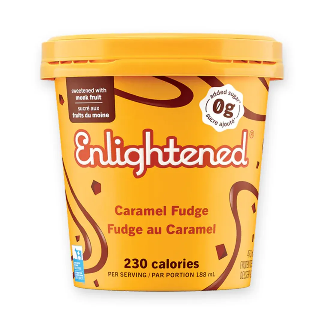Enlightened Keto Caramel Fudge Ice Cream