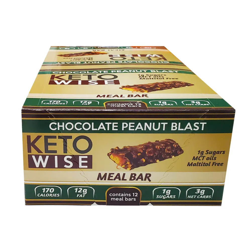 Keto Wise Boite De 12 Choco Peanut Blast