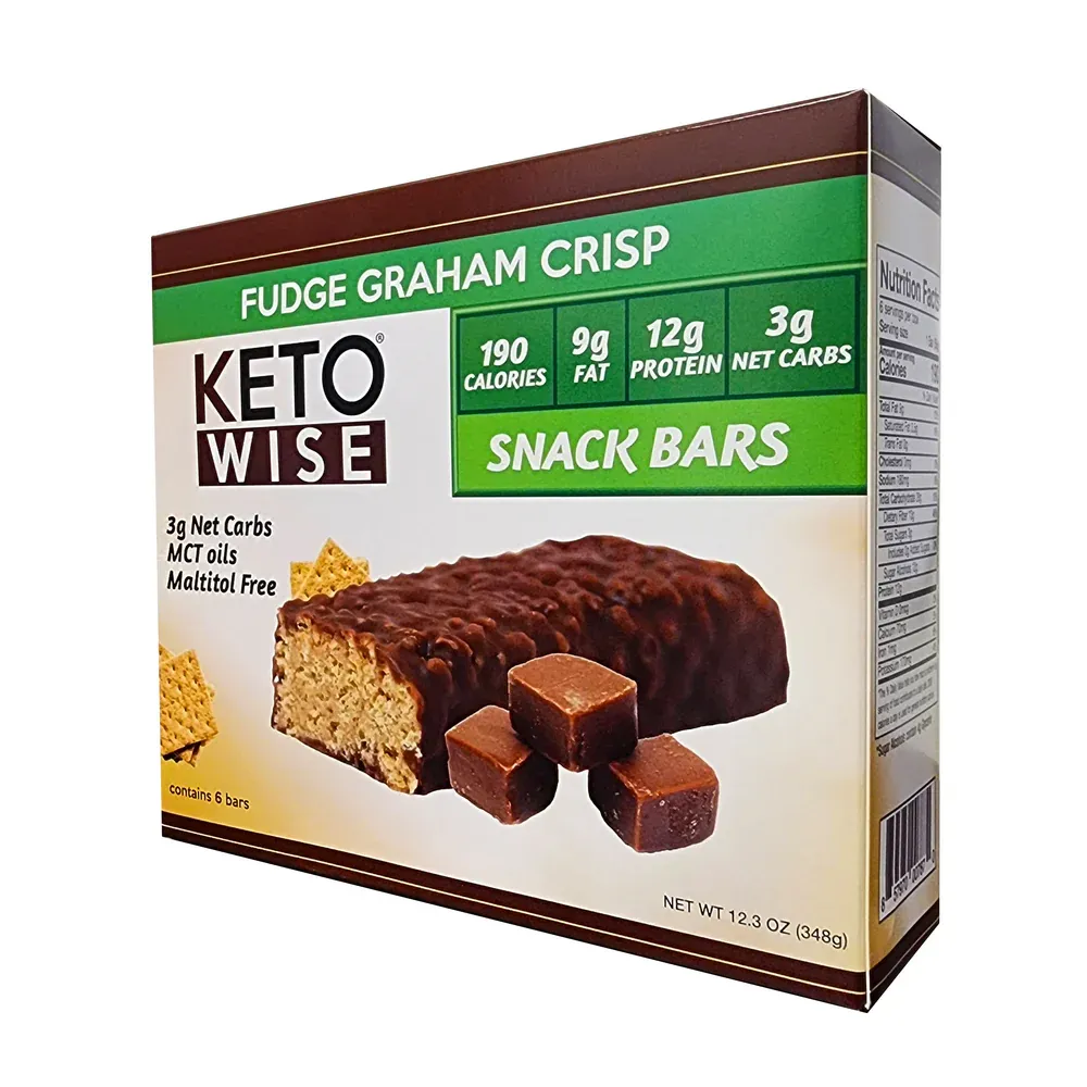 Keto Wise Boite De 6 Fudge Graham Crisp