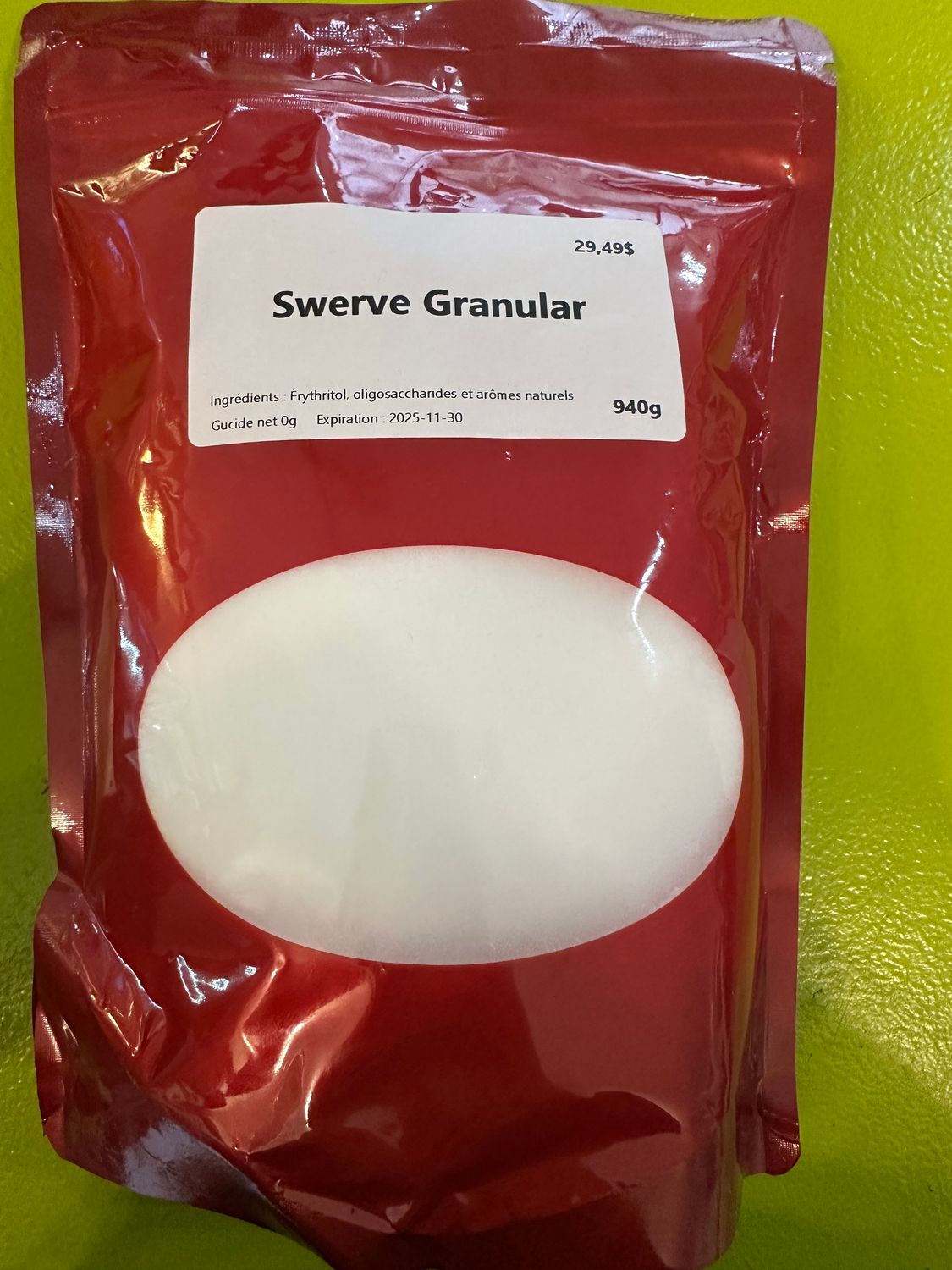 Vrac Swerve Granular 940g
