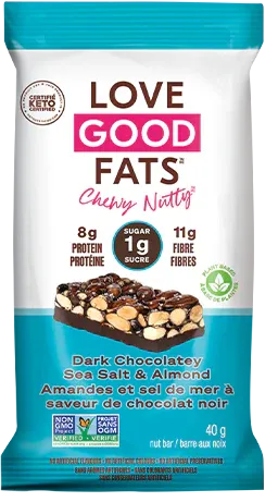 Love Good Fats Amandes Et Sel De Mer Á Saveur De Chocolat Noir