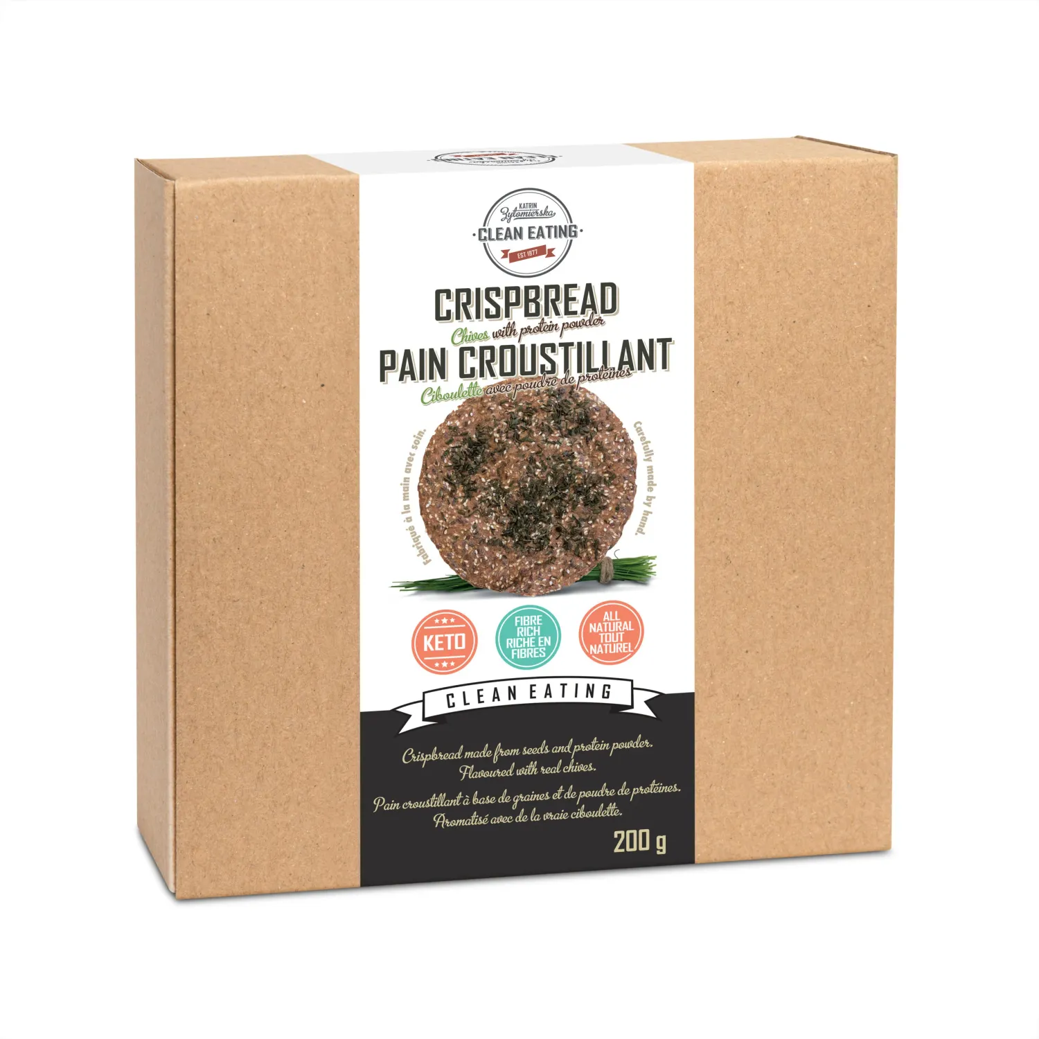 Clean Eating Pain Croustillant Ciboulette Avec Poudre De Protéins