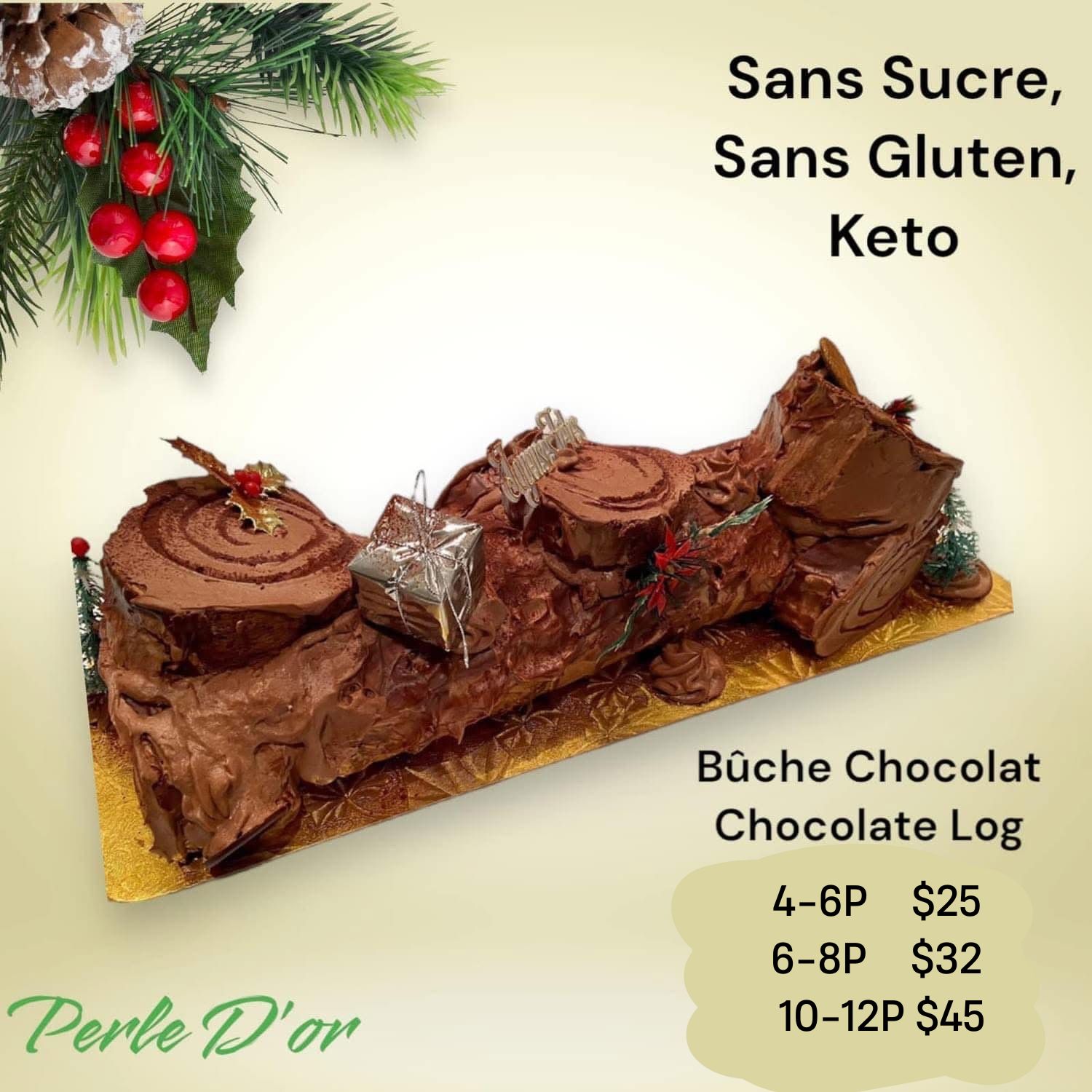 Buche Choco Sans Sucre Sans Gluten