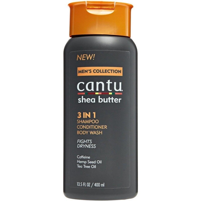 Cantu Men&#39;s 3 In 1 Shampoo Conditioner Body Wash 13.5oz
