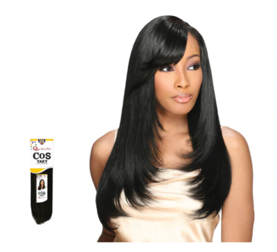 Milky Way Que Cos Yaky Weave Human Hair Mastermix 16&quot; Color: 1