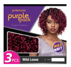 Outre Purple Pack 3pc Wild &amp; Wavy Wild Loose Color: C430