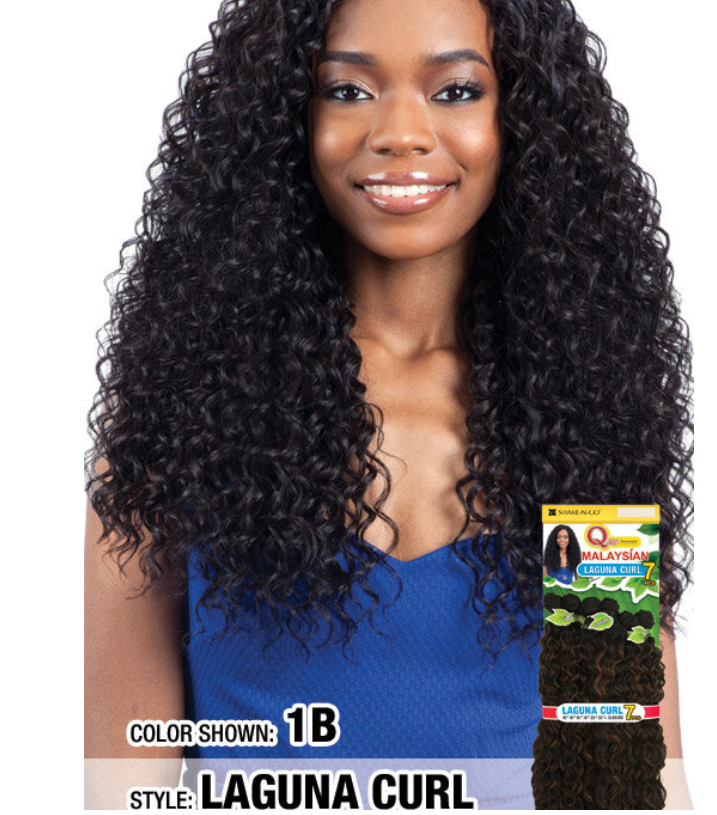 Que Mastermix Malaysian Laguna Curl 7pc Bundle Hair- Color: OT99J