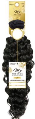 Outre MyTresses Gold Label 100% Unprocessed Human Hair Boho Deep - 22" Color: Natural Black