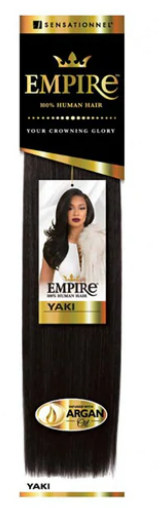 Sensationnel Empire Yaki 100% Human Hair Weave 16&quot; Color: 2