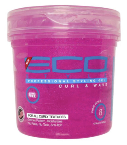 Eco Style Pink Curl &amp; Wave Styling Gel 16oz