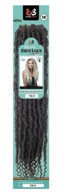 Bobbi Boss Messy Faux Locs Curly Tips 18&quot; Color: 1BBug