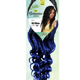 Spetra EZ Crochet Bohemian Locs 18” Color: 1B/Blue