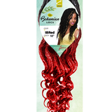 Spetra EZ Crochet Bohemian Locs 18” Color: 1B/Red