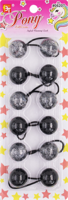 Ballies Black w/Glitter MIx Medium-238