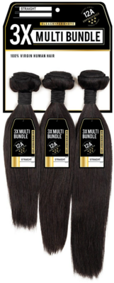 Sensationnel Bare &amp; Natural Straight Unprocessed 12A Virgin Human Hair Weave 16&quot; 18&quot; 20&quot;