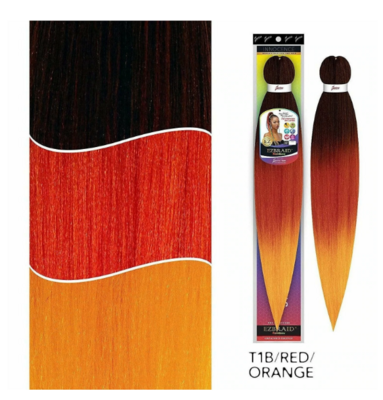 Spetra EZ Braid Rainbow 30&quot; COLOR: 1B/Red/Orange