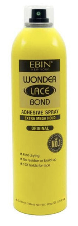 EBIN Wonder Lace Bond Adhesive Spray Extra Mega Hold 6.08oz